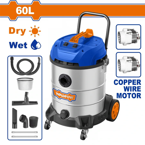 Máy hút bụi 2x1200W-60L Wadfow WVR5A60
