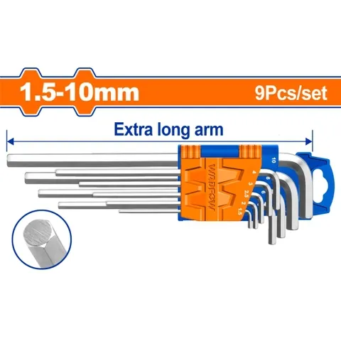 Bộ 9 chìa mở lục giác 1.5-10mm-Wadfow WHK1292