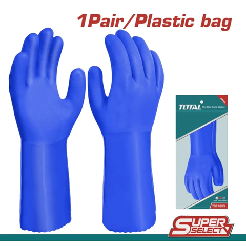 Găng tay nhựa PVC size XL-TOTAL-TSP1803