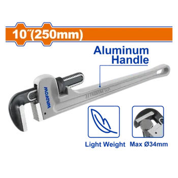 Mỏ lết mở ống tay cầm nhôm 250mm(10")-Wadfow WPW9110