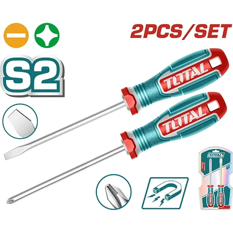 Bộ 2 tua vít dẹp và bake-TOTAL-TKSDS0226