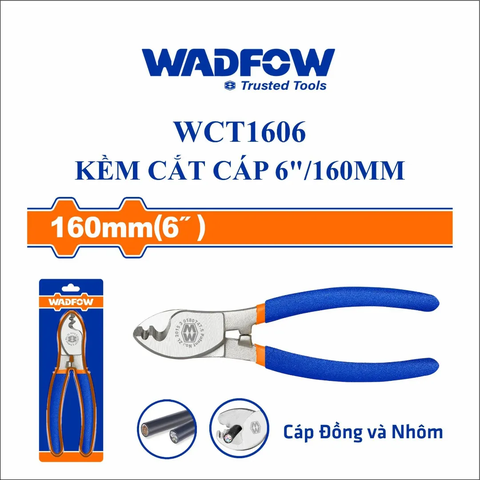 kìm cắt cáp 6"/160mm-Wadfow WCT1606
