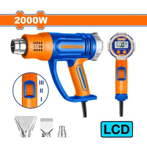 Máy thổi nhiệt 2000W (màn hình LED) Wadfow WHG1530