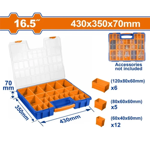 Hộp đựng linh kiện 430mmx350mmx70mm-Wadfow WTB1611