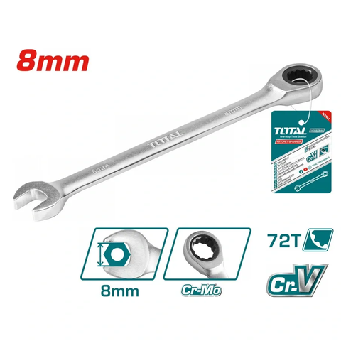 Cờ lê miệng vòng 2 chiều (8mm) -TOTAL-TCSPAR081