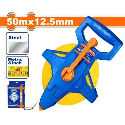 Thước kéo thép nền vàng 50x12.5mm-Wadfow WMT3550
