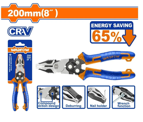 Kìm răng trợ lực 8"/200mm-Wadfow WPL1768