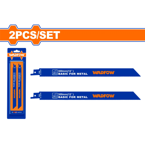 Bộ 2 lưỡi cưa kiếm (cưa kim loại) 300mm(12") Wadfow  WJT1225VF