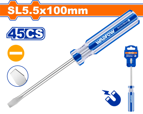 Tua vít dẹp SL5.5x100mm-Wadfow WSD5254