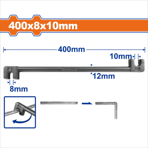 Vam càng cua uốn sắt 8x10mm-Wadfow WQB3340