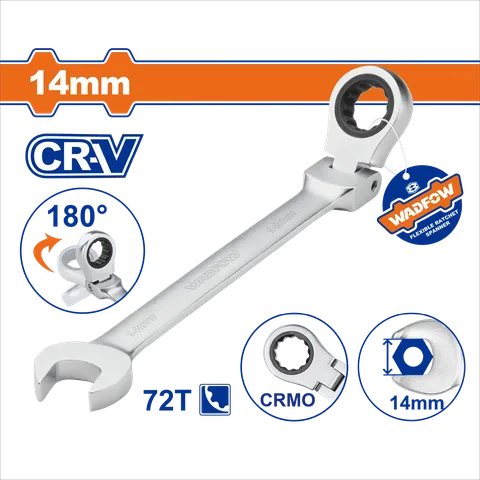 Cờ lê vòng miệng tự động lắc léo 14mm-Wadfow WSA6114