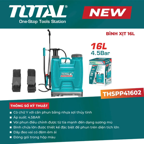 Bình xịt 16L-TOTAL-THSPP41602