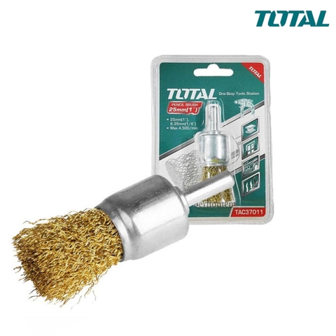 Chổi cước vàng 25mm cán tròn -TOTAL-TAC37011