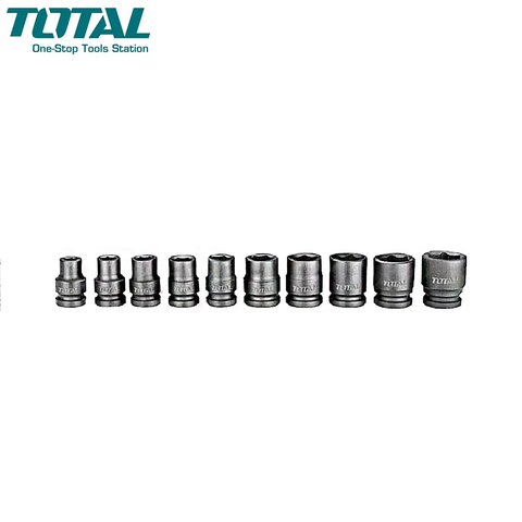 Bộ 10 đầu tuýp Impact DR 1/2" -TOTAL-THISTD12101