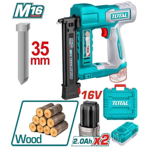 Máy bắn đinh thẳng dùng pin 16V-TOTAL-TCBNLI2038