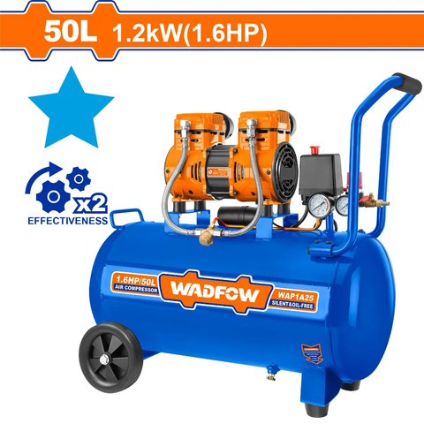Máy nén khí (không dầu) 1200W-50L Wadfow WAP1A25