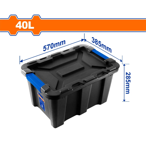 Hộp nhựa trữ kho đen 40L-Wadfow WTB3340