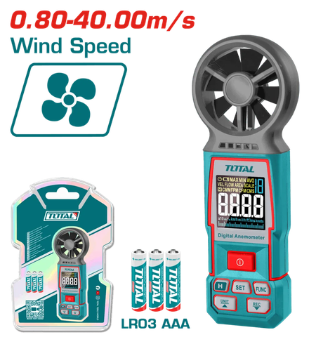 Máy đo tốc độ gió kỹ thuật số -TOTAL-TETAN031