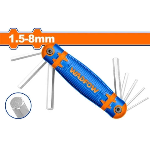 Bộ 8 chìa lục giác 1.5-8mm-Wadfow WHK1281