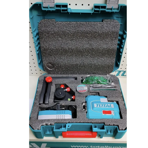 Máy đo mức cân bằng tia laser xanh 3D dùng pin 16V-TOTAL-TLL301201