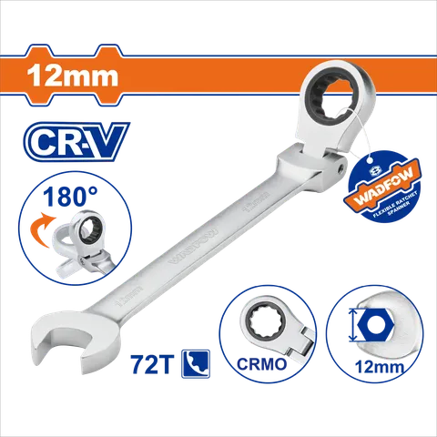 Cờ lê vòng miệng tự động lắc léo 12mm-Wadfow WSA6112