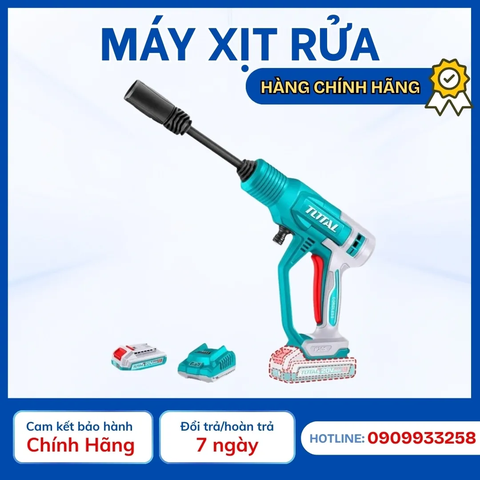 Máy xịt rửa dùng pin 20V-TOTAL-TPWLI20362