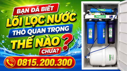 Bạn đã biết lõi lọc nước thô quan trọng thế nào chưa?