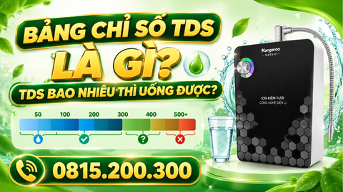 Bảng Chỉ Số TDS Là Gì? TDS Bao Nhiêu Thì Uống Được?