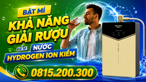 Bật mí khả năng giải rượu của nước Hydrogen ion kiềm