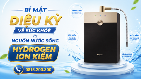Bí mật diệu kỳ về sức khỏe từ nguồn nước sống hydrogen ion kiềm
