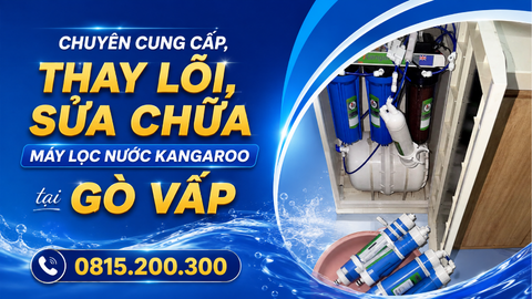 Chuyên cung cấp, thay lõi, sửa chữa máy lọc nước kangaroo tại Gò Vấp