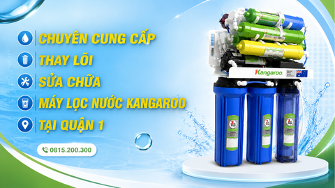 Chuyên cung cấp, thay lõi, sửa chữa máy lọc nước kangaroo tại quận 1