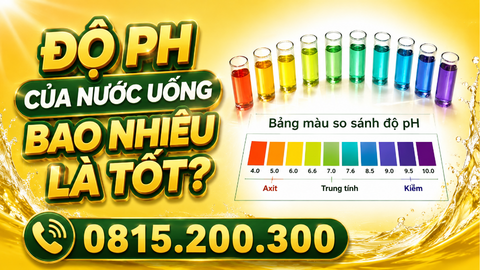 ĐỘ PH CỦA NƯỚC UỐNG BAO NHIÊU LÀ TỐT?