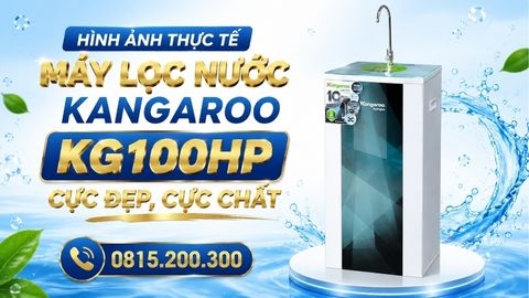 Hình ảnh thực tế máy lọc nước Kangaroo KG100HP cực đẹp, cực chất