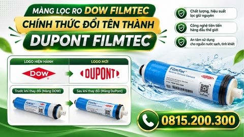 MÀNG LỌC RO DOW FILMTEC CHÍNH THỨC ĐỔI TÊN THÀNH DUPONT FILMTEC