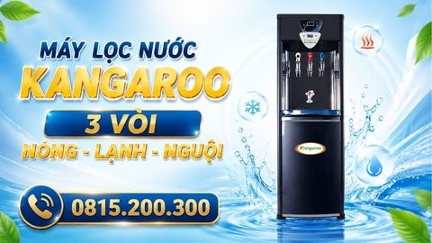Máy lọc nước Kangaroo 3 vòi nóng lạnh nguội