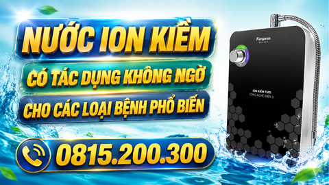 NƯỚC ION KIỀM CÓ TÁC DỤNG KHÔNG NGỜ CHO CÁC LOẠI BỆNH PHỔ BIẾN