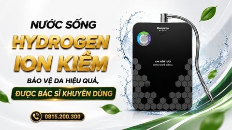 Nước sống hydrogen ion kiềm bảo vệ da hiệu quả, được bác sĩ khuyên dùng