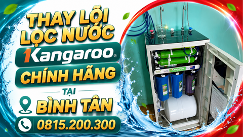 Thay lõi lọc nước Kangaroo chính hãng tại BÌNH TÂN