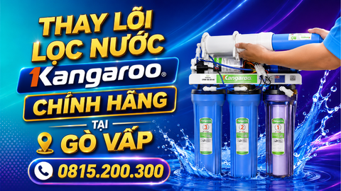 Thay lõi lọc nước Kangaroo chính hãng tại Gò Vấp