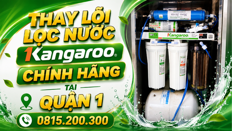 Thay lõi lọc nước Kangaroo chính hãng tại Quận 1