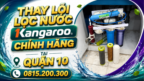 Thay lõi lọc nước Kangaroo chính hãng tại Quận 10
