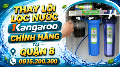 Thay lõi lọc nước Kangaroo chính hãng tại QUẬN 8