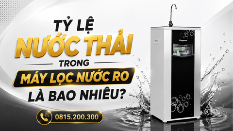 Tỷ lệ nước thải trong máy lọc nước RO là bao nhiêu?