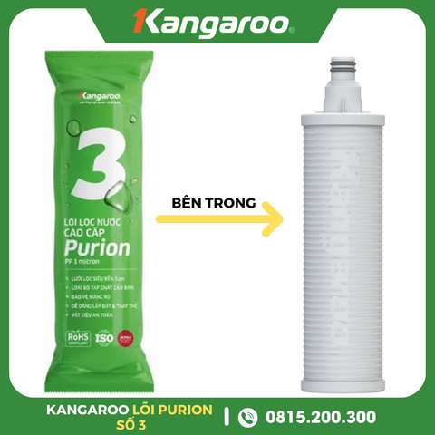 Lõi Lọc Nước Kangaroo Purion Số 3