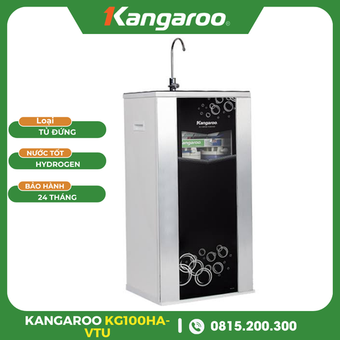 Máy Lọc Nước Kangaroo Hydrogen KG100HA Vỏ VTU Đen