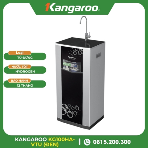 Máy Lọc Nước Kangaroo Hydrogen KG100HA Vỏ VTU Đen