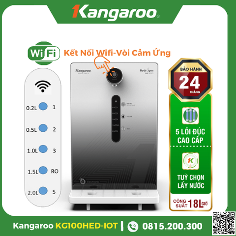 Máy Lọc Nước Ion Kiềm Kangaroo KG100HED-IOT