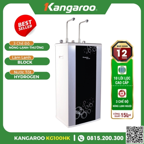Máy Lọc Nước Kangaroo Hydrogen 2 Vòi 3 Chế Độ Nóng-Lạnh-Thường KG100HK