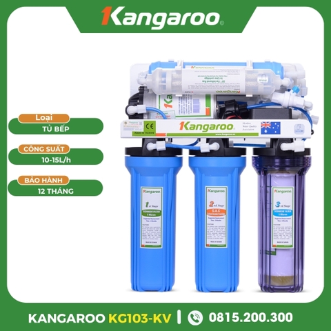 Máy Lọc Nước Kangaroo KG103-KV Lắp Tủ Bếp
